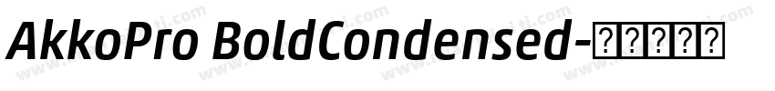 AkkoPro BoldCondensed字体转换